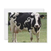 COW WITH SWRILLS invitations by ROSELOU COW WITH SWRILLS invitations