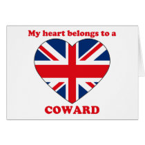Coward cards by ValentinesDayTshirts Coward cards