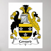Coward Family Crest Poster