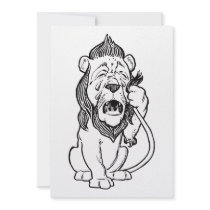 Cowardly Lion Custom Invite