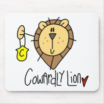 Cowardly Lion Mouse Pads