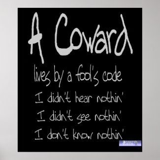 Coward's Code Poster