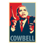 Cowbell - Obama parody poster