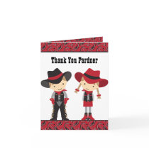 Cowboy and Cowgirl Note Cards