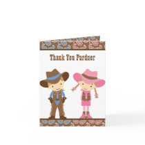 Cowboy and Cowgirl Note Cards