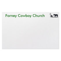 cowboy_and_cross, Forney Cowboy Church Customized Stationery