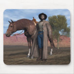 Cowboy and Horse Mousepad