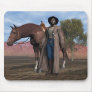 Cowboy and Horse Mousepad
