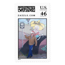 Cowboy Andy Route 66 postage by 1montanagirl Cowboy Andy Route 66 postage