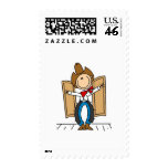 Cowboy at Saloon Tshirts and Gifts Stamps