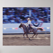Cowboy at the Rodeo Print