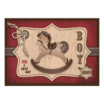 Cowboy Baby Card 3 Invites