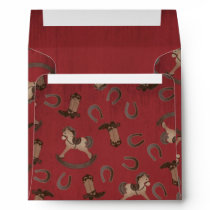 Cowboy Baby Envelope Square