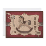 Cowboy Baby Invitation Card