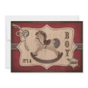 Cowboy Baby Invitation Card B invitation