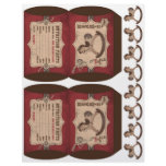 Cowboy Baby Mini Puff Box Template flyers