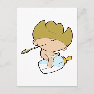 Cowboy Baby postcard