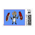 Cowboy BBQ Postage postage by deesbasenjis Cowboy BBQ Postage postage