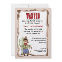 Cowboy Birthday Invitation