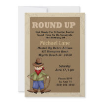 Cowboy  Birthday Invitation