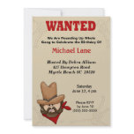 Cowboy  Birthday Invitation