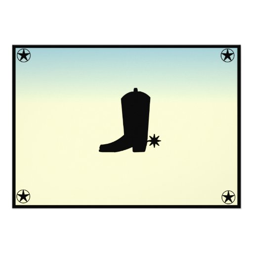 Cowboy  Birthday Invitation