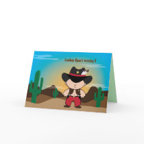 Cowboy birthday invitation Card