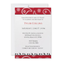 Cowboy Birthday Invitations