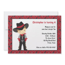 Cowboy Birthday Invitations