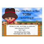 Cowboy Birthday Party Custom Invites