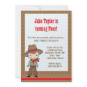 Cowboy Birthday Party Invitation invitation
