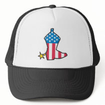 Cowboy Boot Mesh Hat
