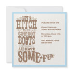 Cowboy Boot Invitation