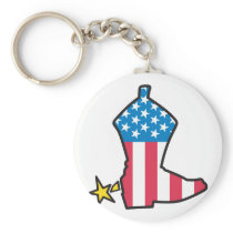 Cowboy Boot Keychain