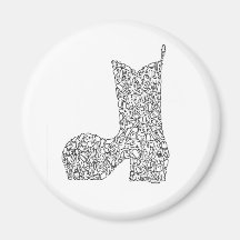 COWBOY BOOT MAGNET