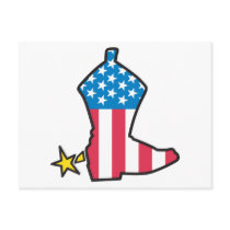 Cowboy Boot Postcard
