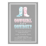 Cowboy Boots Gender Reveal Party Invitations