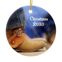 Cowboy Boots Christmas Tree Ornament