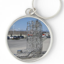 Cowboy Boots Sculpture Keychain keychains
