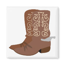 Cowboy Boots with Spurs magnets