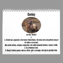 Cowboy Calendar calendars