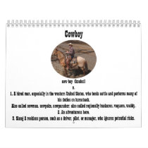 Cowboy Calendar by wksimages Cowboy Calendar