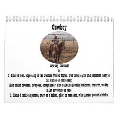 Cowboy Calendar 2 - Customized by wksimages