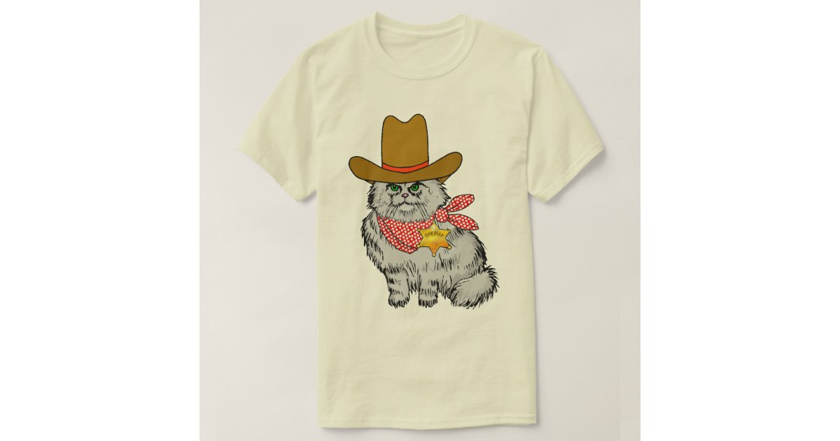 Cowboy Cat TShirt Zazzle