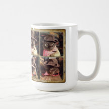 Cowboy Cat x 4 Coffee Mug