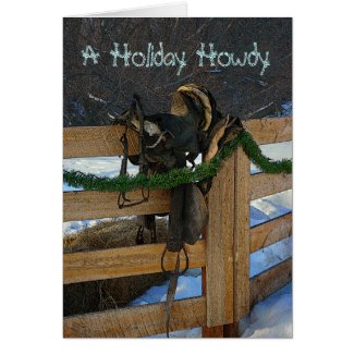 Cowboy Christmas Greeting Card