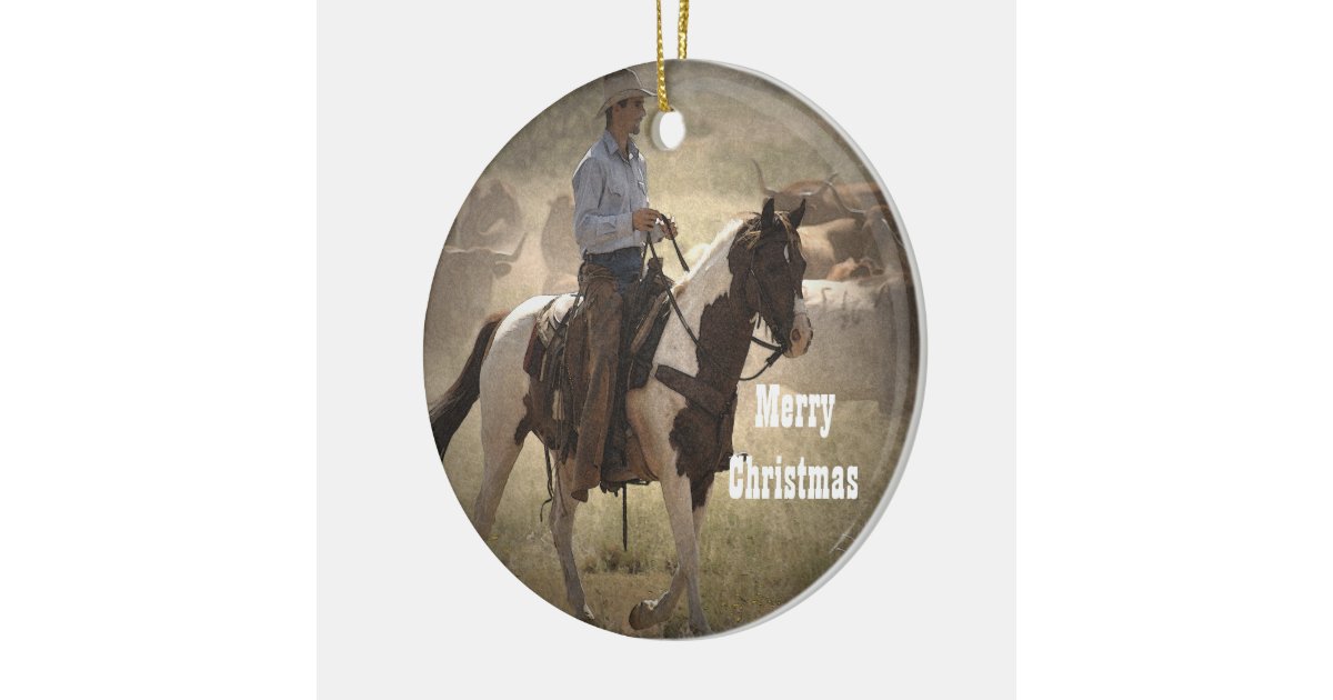 cowboy christmas ornament zazzle cowboy christmas ornament zazzle