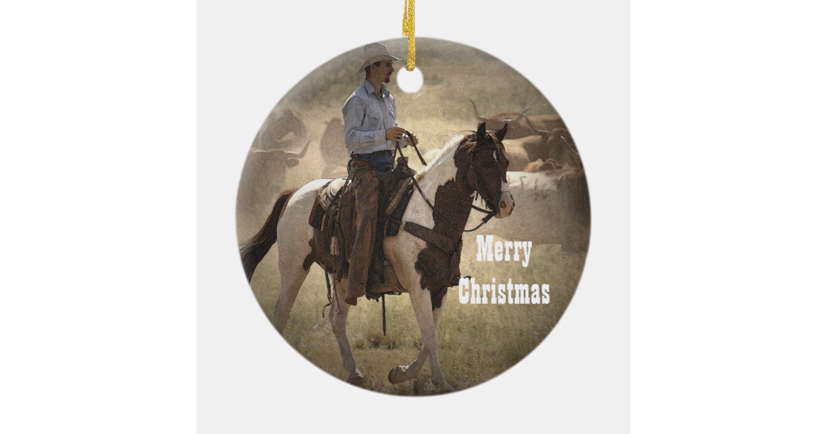 cowboy christmas ornament zazzle cowboy christmas ornament zazzle