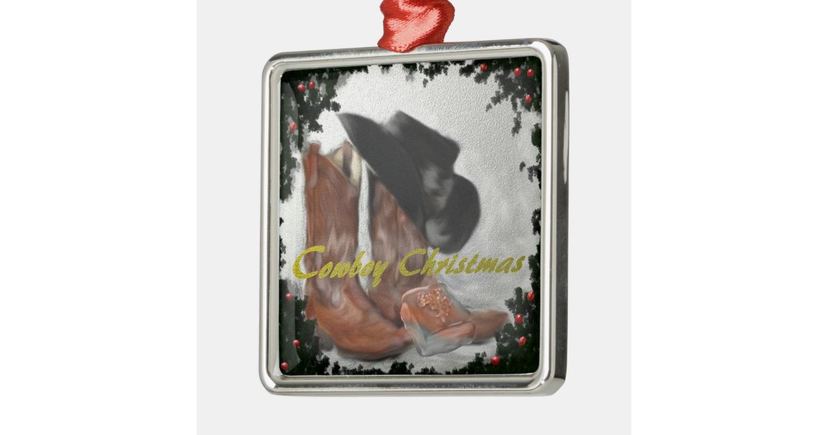 cowboy christmas ornament zazzle cowboy christmas ornament zazzle