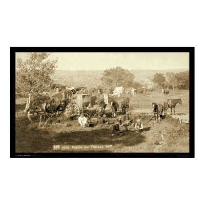 Cowboy Chuckwagon SD 1887 Poster by lc_grabill